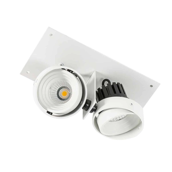Lampa podtynkowa Patrizio GL7118-2/2X12W 4000K WH+BL Italux - zdjęcie 3